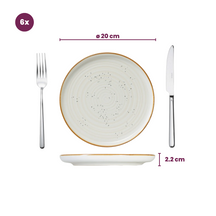 Cosy & Trendy Breakfast Plates Baltic Vanilla ø 20 cm - 6 pieces