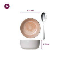 Cosy & Trendy Bowls Baltic Peach ø 14 cm - 6 pieces