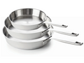 Set de sartenes Beka Maestro de acero inoxidable 3 piezas ø 20, 24 y 28 cm - apto para todas las fuentes de calor - sin revestimiento antiadherente