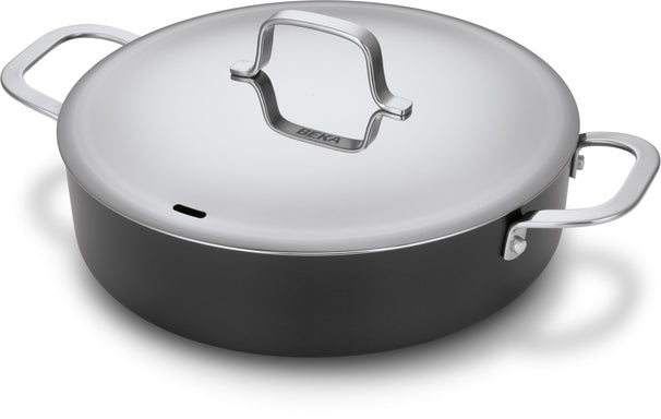 Cazuela / Sartén para saltear con tapa Beka Maestro Alu ø 28 cm - recubrimiento antiadherente cerámico