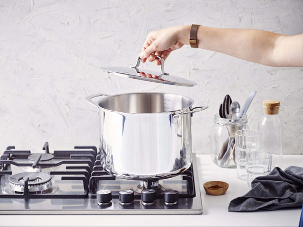 Olla para sopa Beka Maestro Acero inoxidable con tapa ø 24 cm / 7.4 litros - apto para todas las fuentes de calor