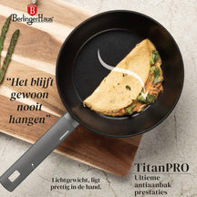 BerlingerHaus Cookware Set Matt Anthracite 7-Piece - Cooking Pot Ø 20, 24, 28 cm, Frying Pan Ø 20 & 24 cm - Suitable for All Heat Sources