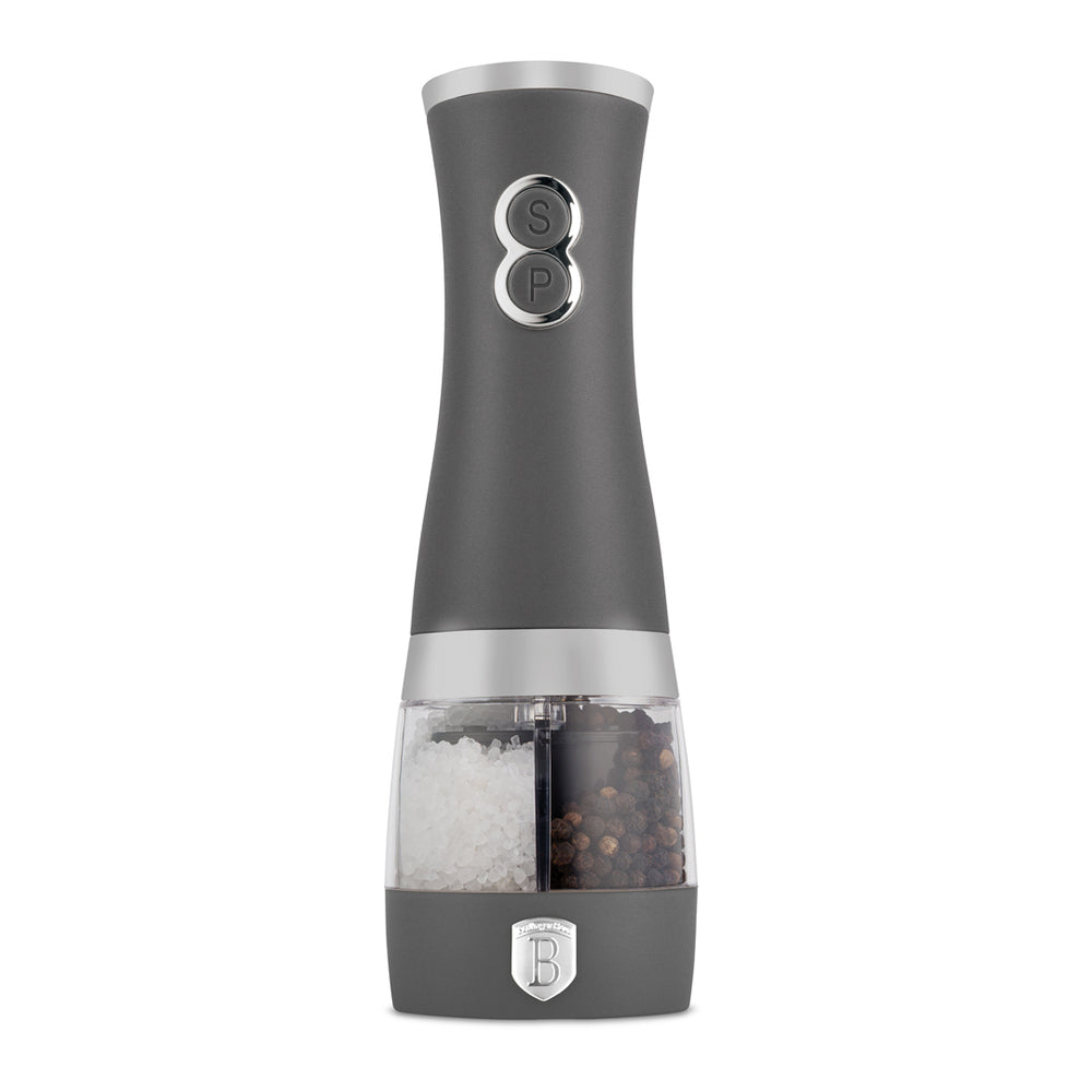 BerlingerHaus Electric Pepper and Salt Mill Matt Anthracite - 2-in-1 - Ceramic Mill