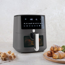 BerlingerHaus Airfryer XXXL Matte Anthracite - with Viewing Window - 8 Liters - 1650W