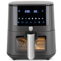 BerlingerHaus Airfryer XL Matt Anthracite - with Viewing Window - 5 Liters - 1400W