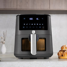BerlingerHaus Airfryer XL Matt Anthracite - with Viewing Window - 5 Liters - 1400W