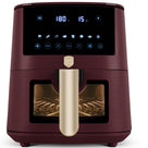 BerlingerHaus Airfryer XL Matt Burgundy - with Viewing Window - 5 Liters - 1400W