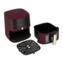 BerlingerHaus Airfryer XL Matt Burgundy - with Viewing Window - 5 Liters - 1400W