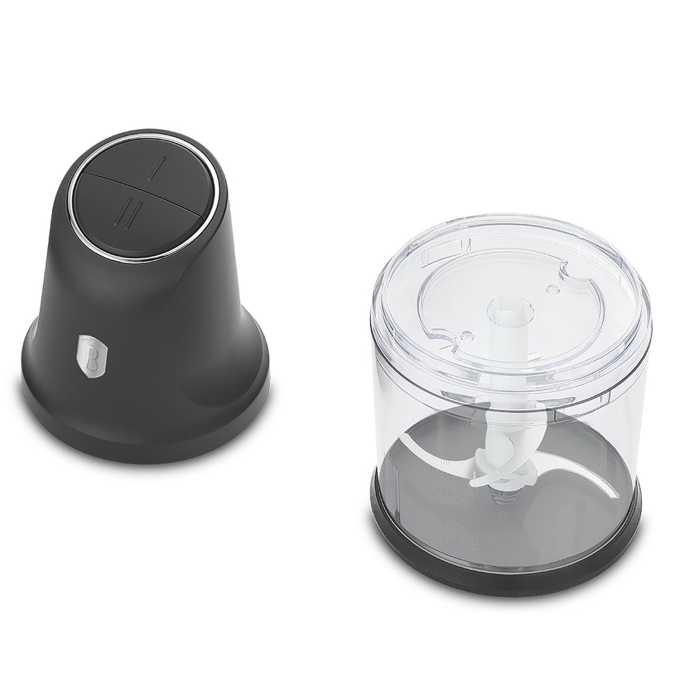 BerlingerHaus Food Chopper Anthracite - 2-in-1 - 4 Blades - 300W