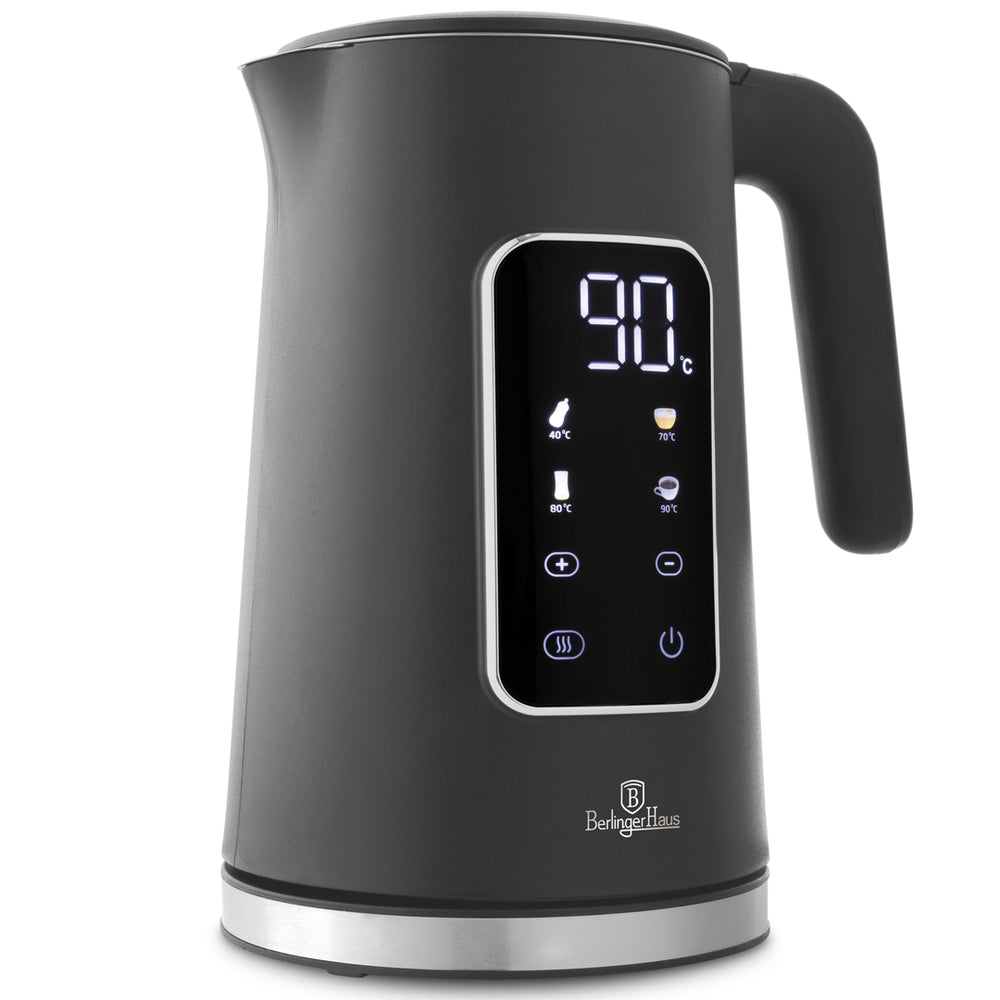 BerlingerHaus Electric Kettle Digital Matt Anthracite - Temperature Setting - 1.7 Liter - 2200W