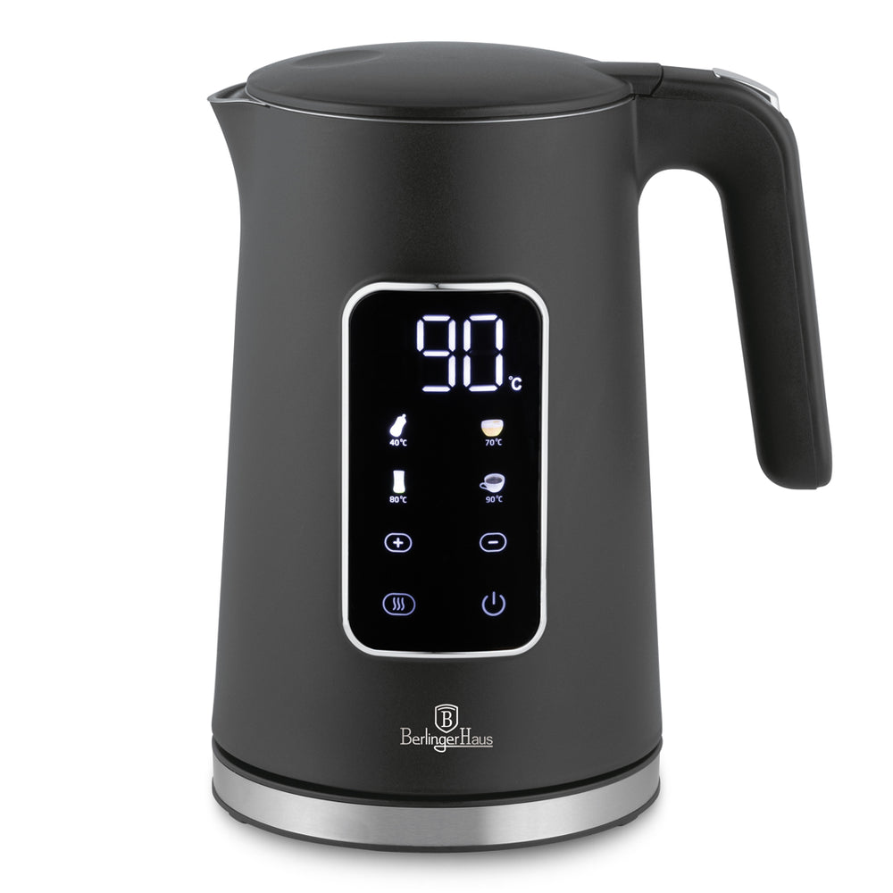 BerlingerHaus Electric Kettle Digital Matt Anthracite - Temperature Setting - 1.7 Liter - 2200W