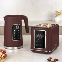 BerlingerHaus Electric Kettle Digital Matt Burgundy - Temperature Setting - 1.7 Liter - 2200W
