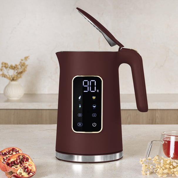 BerlingerHaus hervidor digital mate burdeos - ajuste de temperatura - 1.7 litros - 2200W
