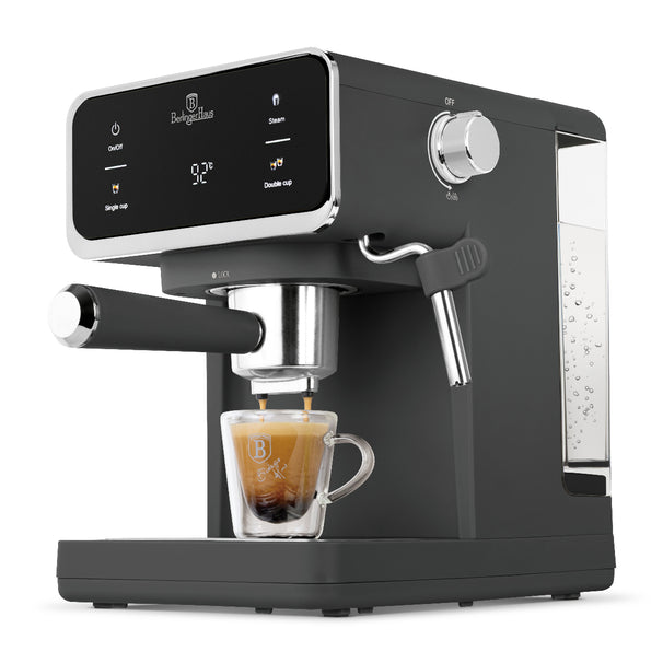 BerlingerHaus máquina de espresso / máquina de pistón digital mate antracita - 3-en-1 - 20 Bar - 1.0 litro