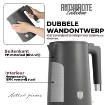 BerlingerHaus Electric Kettle Double-Walled Matt Anthracite - 1.7 Liter - 1800W