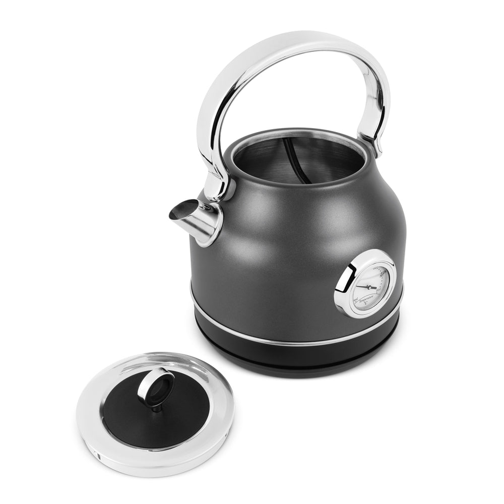 BerlingerHaus kettle Mat Antraciet - con termómetro - 1.7 liter - 2200W
