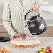 BerlingerHaus kettle Mat Antraciet - con termómetro - 1.7 liter - 2200W