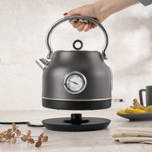 BerlingerHaus kettle Mat Antraciet - con termómetro - 1.7 liter - 2200W