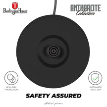 BerlingerHaus kettle Mat Antraciet - con termómetro - 1.7 liter - 2200W