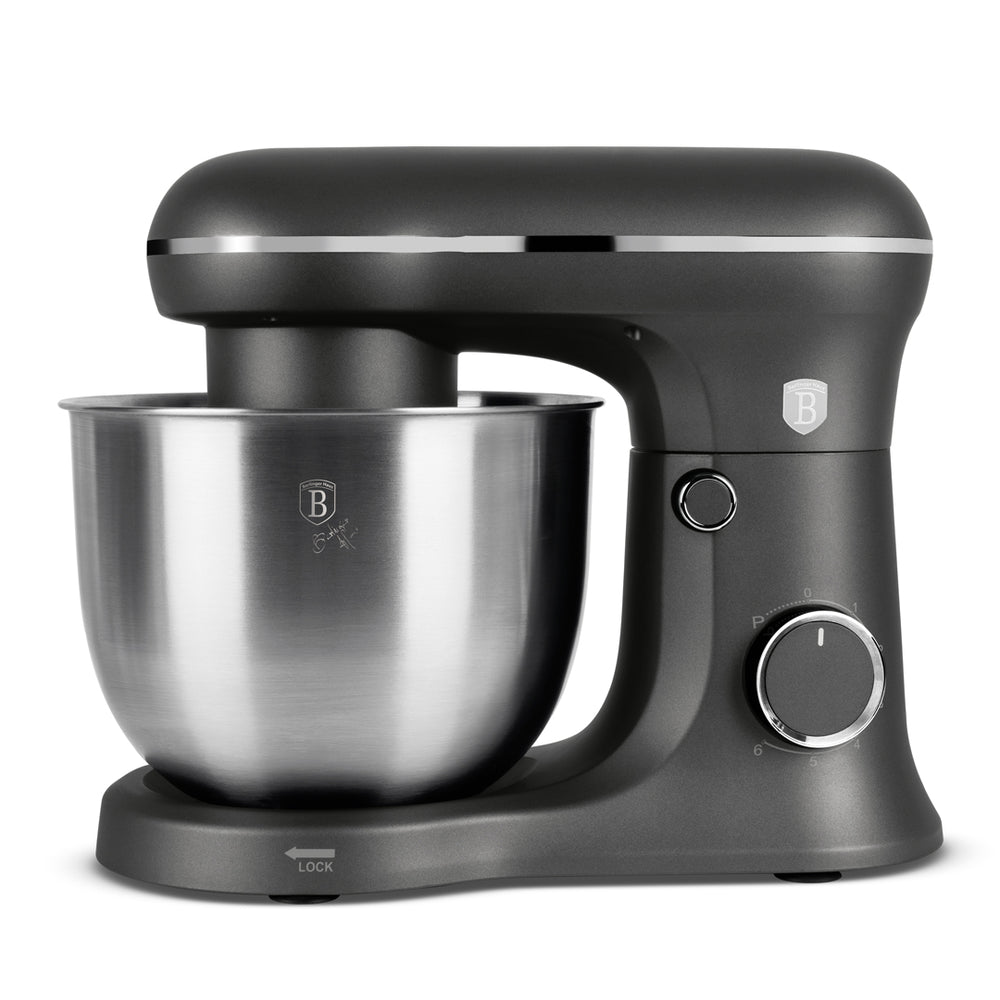 BerlingerHaus Stand Mixer Matt Anthracite - Stainless Steel Bowl 5 Liters - 1500W