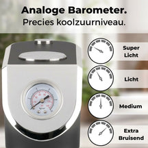 BerlingerHaus Soda Maker Matt Anthracite - Barometer - Includes 2 Bottles