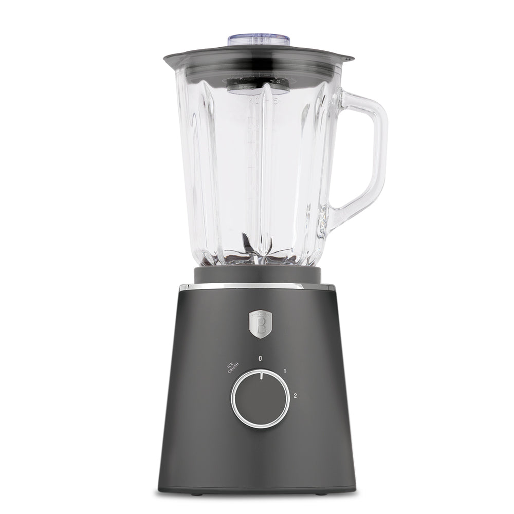 BerlingerHaus Table Blender Matt Anthracite - Glass Jug - 1.5 Liter - 1000W