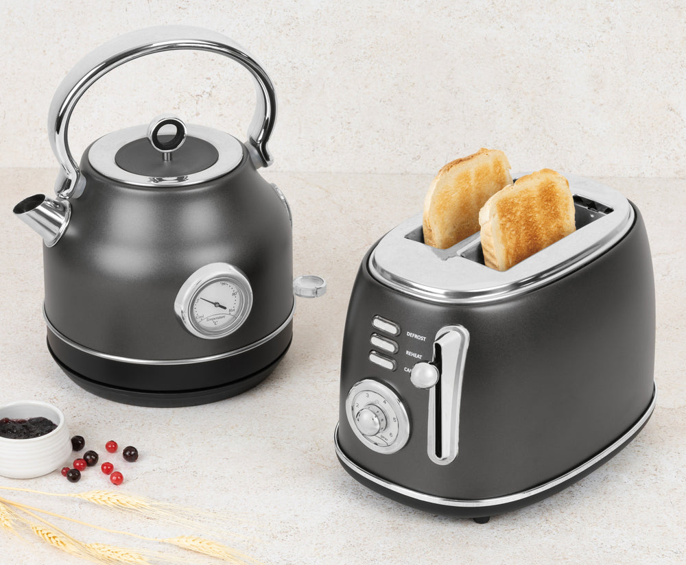 BerlingerHaus Toaster Matt Anthracite - 2 Slots - 850 W