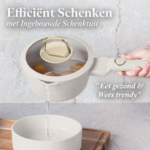 BerlingerHaus Cookware Set Matte Cream 11-Piece - Cooking Pots ø 20, 24, 28 cm, Frying Pans ø 24, 28 cm & Saucepan ø 16 cm - Suitable for All Heat Sources