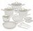 BerlingerHaus Cookware Set Matte Cream 11-Piece - Cooking Pots ø 20, 24, 28 cm, Frying Pans ø 24, 28 cm & Saucepan ø 16 cm - Suitable for All Heat Sources