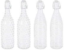 Cookinglife Clip Bottles Dots & Lines - 1 Liter - 4 pieces