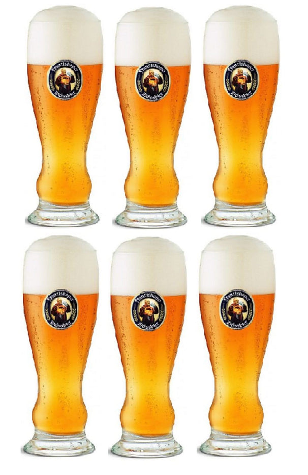 Vasos de cerveza Franziskaner Weizen - 500 ml - 6 unidades