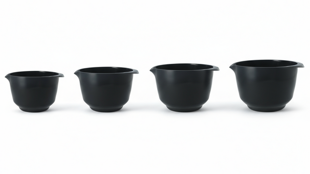 Birkmann Set de Cuencos Mezcladores / Cuencos para Masa Cuencos de colores 4 piezas - 1.5, 2, 3 y 4 Litros - Gris Frío