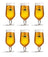 Birra Moretti Beer glasses - 250 ml - 6 pieces