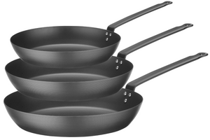 Blackwell Frying Pan Set Carbon Steel 3-piece - ø 20, 24 & 28 cm - suitable for all heat sources - without non-stick coating