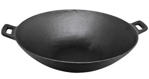 Wok / Wadjan Blackwell de hierro fundido ø 36 cm / 6.5 litros - apto para todas las fuentes de calor - sin recubrimiento antiadherente
