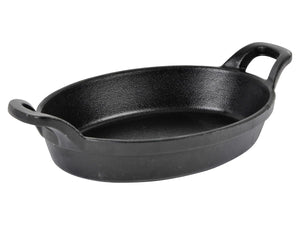 Fuente para horno Blackwell de hierro fundido ovalada 21 x 15 x 4 cm - sin capa antiadherente