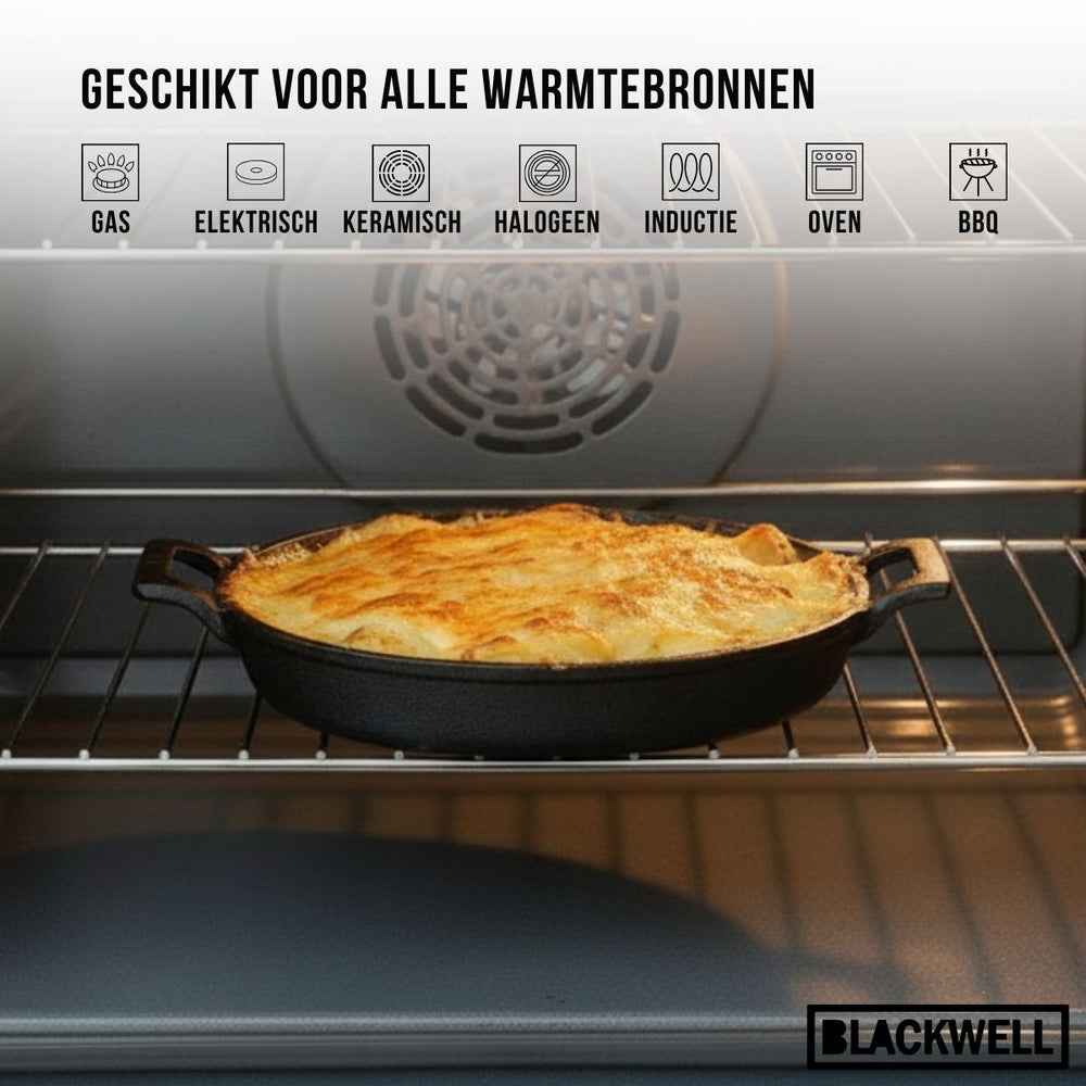 Cast Iron Oven dish - cast iron - ø 20 cm - without non-stick coating
