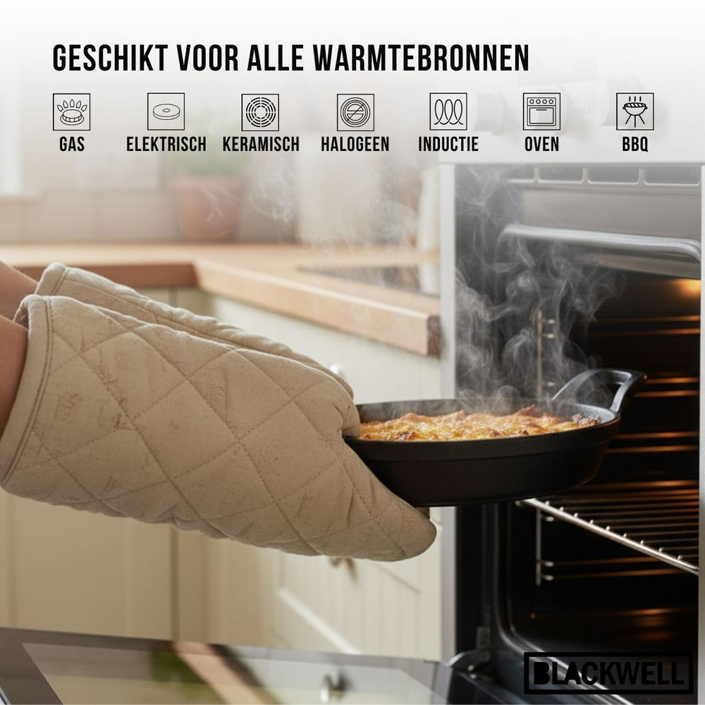 Cookinglife Oven Dish Cast Iron Oval 21 x 15 x 4 cm
