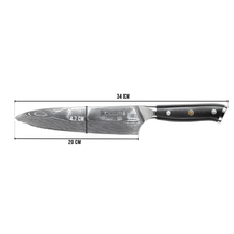 Blackwell Chef's knife - Japanese style - 67 layers damask steel - VG10 - 20 cm