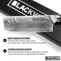 Blackwell Knife Set Damascus - Japanese style - 67 layers damask steel - VG10 - 4-piece