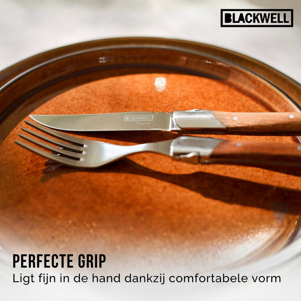Tenedores de bistec Blackwell Laguiole - Madera de rosa - 6 piezas
