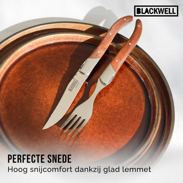 Cuchillos de bistec Blackwell Laguiole - Madera de rosa - 6 piezas