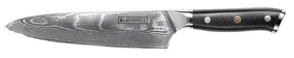 Cuchillo de chef Blackwell estilo japonés - 67 capas de acero damasco - VG10 - 20 cm