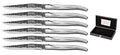 Blackwell Steak Knives Laguiole - Raw Black - Stainless Steel - 6 Pieces
