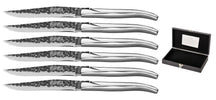 Blackwell Steak Knives Laguiole - Raw Black - Stainless Steel - 6 Pieces