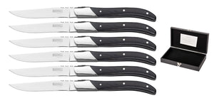 Cuchillos de bistec Blackwell Laguiole - Madera de pakka - 6 piezas