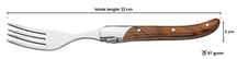 Blackwell Steak Cutlery Laguiole - Steak Knives & Forks - Rosewood - 12 Pieces