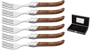 Tenedores de bistec Blackwell Laguiole - Madera de rosa - 6 piezas