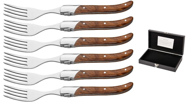 Tenedores de bistec Blackwell Laguiole - Madera de rosa - 6 piezas