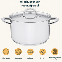 Sola Cookware set Blizz 4-Piece Stainless Steel - Saucepan ø 16, 18, 20 cm & Saucepan ø 16 cm - suitable for all heat sources